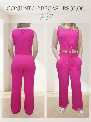 Conjunto rosa - Tamanho M