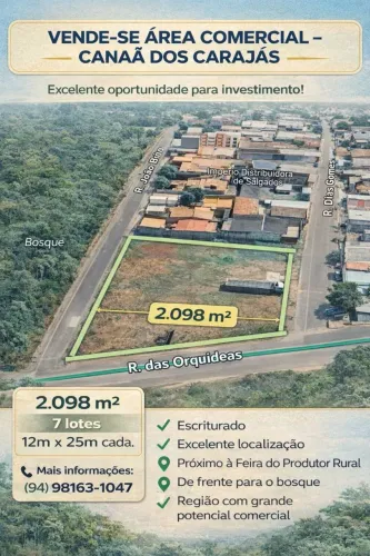 VENDO ÁREA COMERCIAL CANAÃ DOS CARAJÁS
