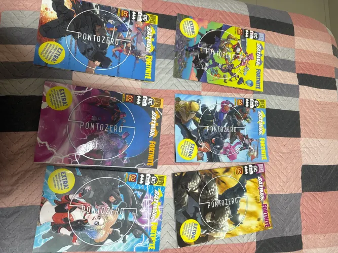 Hqs Batman X Fortnite Ponto Zero Volumes de 1 a 6. Sem códigos.