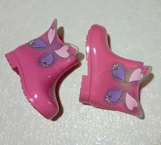 Galocha Infantil Rosa detalhe Borboleta 19/20 BR