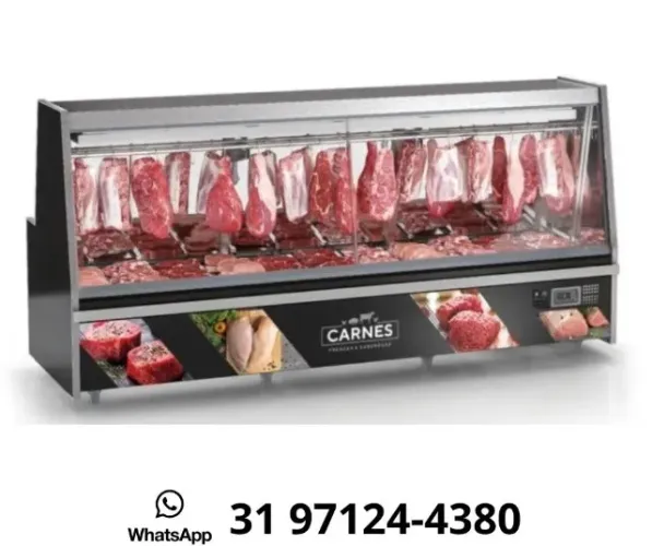 Balcão de Carne 3M Preto Gelopar