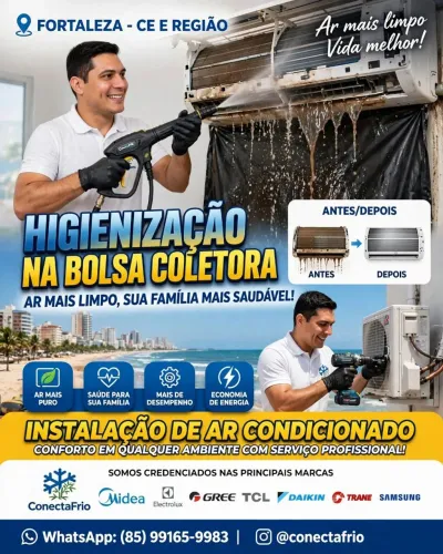 Higienização e Instalação de ar condicionado