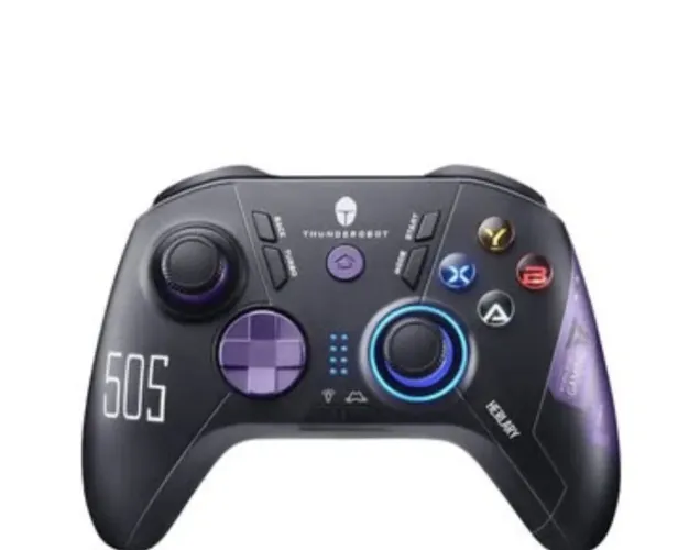 Controle Gamer Thunderobot G50S Preto Sem Fio Bluetooth/2.4G USB-C 1000Hz