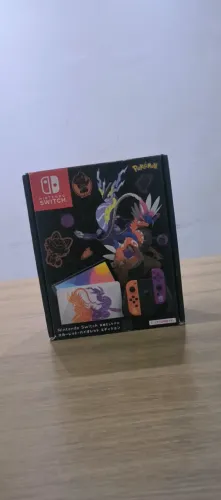 nintendo switch OLED edição pokémon scarlet & violet usado (em ótimo estado)