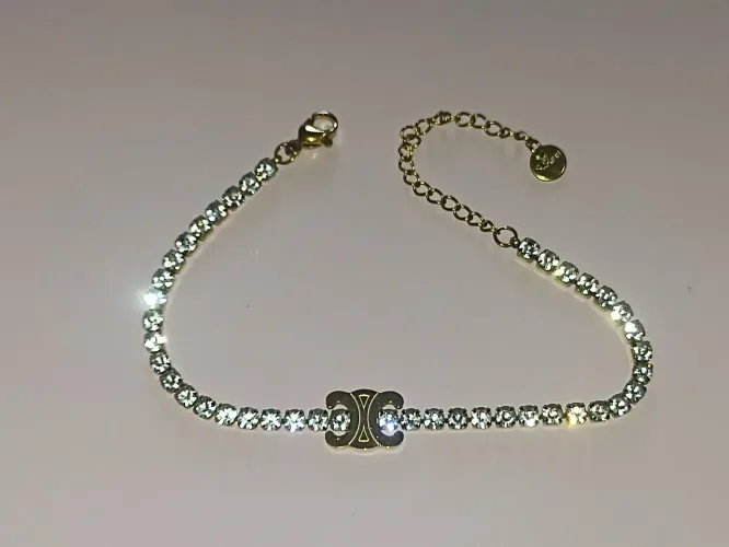 Pulseira Triomphe aço com zircônia 