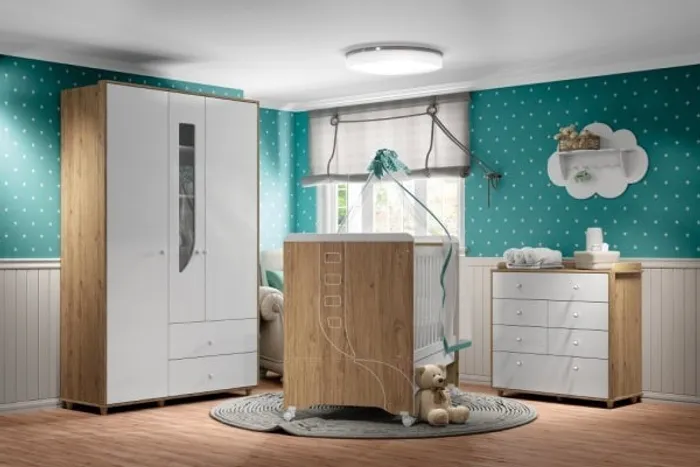 Quarto Infantil Completo Pão de Mel - Frete Grátis - 10x S/ Juros - Receba Hoje