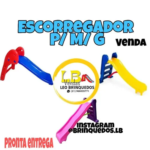 Escorregador infantil  Médio 3 degraus / temos outros brinquedos disponíveis..