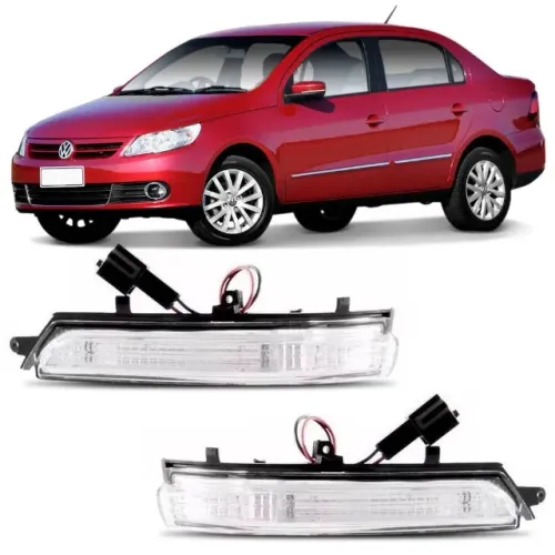 Pisca de Retrovisor Volkswagen Gol G5 2009 à 2013 - LD LE - Led - Metagal