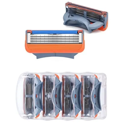Kit Com 4 Refis Pequeno Modelo Gillete Fusion 5 ProGlide Tenha Um Ótimo Barbear