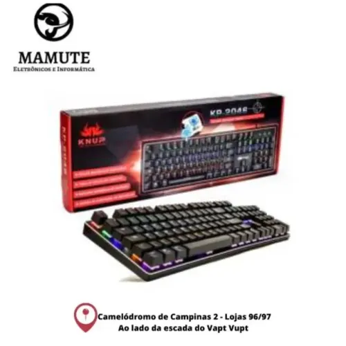 Teclado Mecânico Led Rgb Gamer Knup Kp-2046