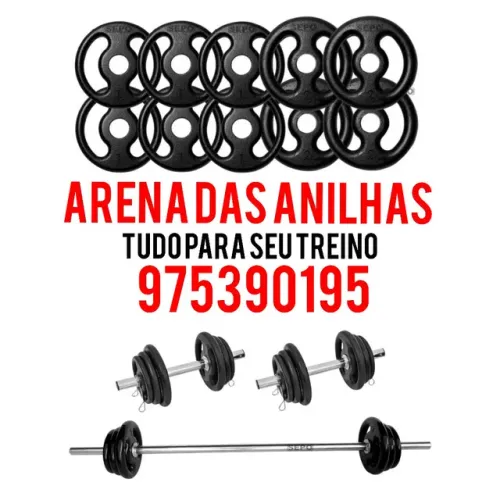 Anilhas halter peso de academia