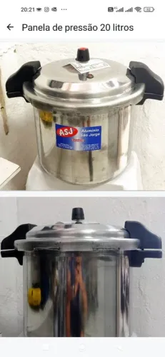 Panela de pressão grande para restaurantes 20 litros industrial