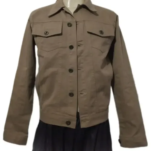 Jaqueta masculina slim marrom nova