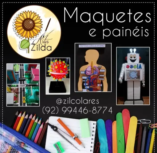 Maquetes, painéis e jogos didáticos