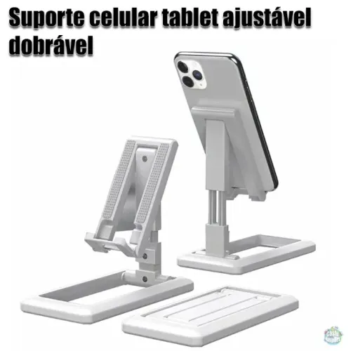 Suporte celular e tablet ajustável dobrável