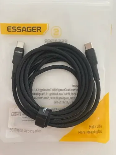 Cabo Essager USB-C para USB-C 60W