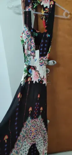 vestido longo croped estampado PROMOCAO BLACK FRIDAY ANTECIPADO
