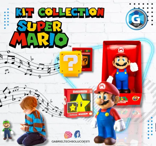 Super kit Mario Bros - renova esse clássico com actions fuguras