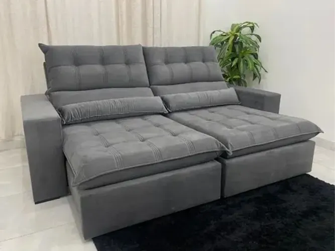 Sofá Retrátil Reclinável Ilhéus 2.50m Pronta Entrega!!
