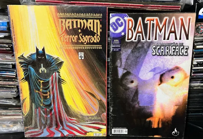 Batman a maldição de Scarface e Batman terror sagrado edições especiais de 1992 e 2002