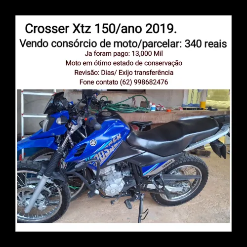 Venda de consórcio moto Yamaha 2019