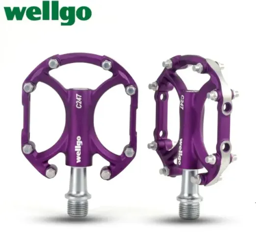 Pedal plataforma Wellgo C247 alta qualidade para MTB, Dirt Jump, BMX, e uso urbano.