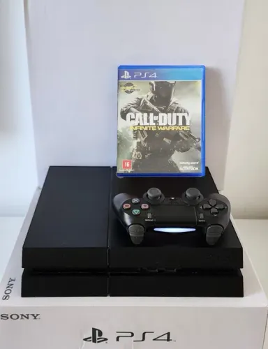 PS4 1 TERA + Garantia + Jogo. Temos LOJA FÍSICA!!!<br>