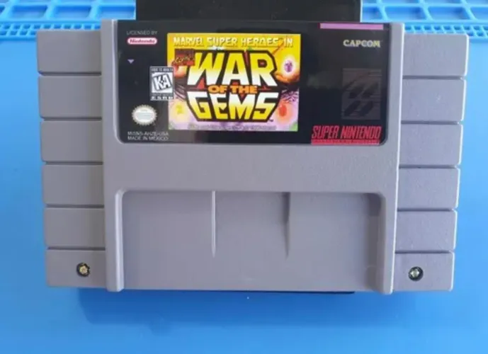 Jogo Super Nintendo - repro Marvel Super Heroes in War of the Gems