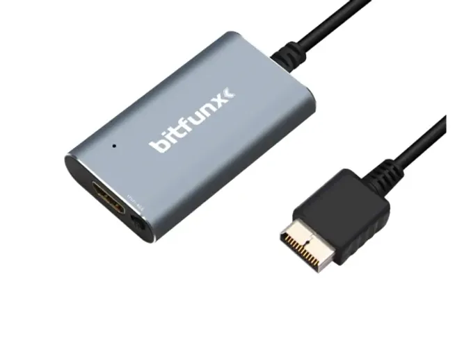 Adaptador HDMI Bitfunx Premium para PlayStation 1 e 2 - Compatível com PS1 e PS2