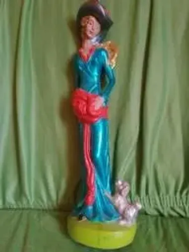Escultura Figura Feminina 35 Cms Artista Plástico Perfeito Estado Estudo Proposta