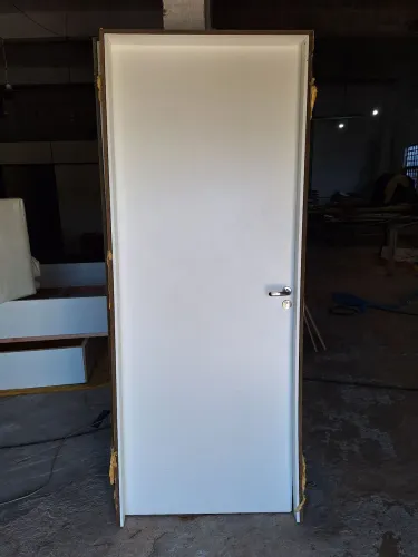 2 Kits Porta MDF 210 x 70 x 10 cm com Fechadura e Marco