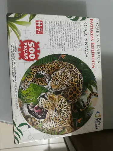 Quebra cabeça Onça pintada 500 peças 