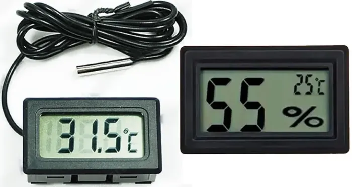 termômetro temperatura e/ou umidade digital aquário freezer estufa wpp:43. *