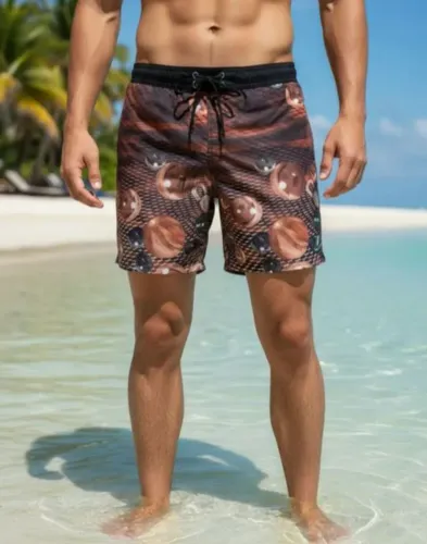 Bermuda More Core Division Estampada Anos 90 Tamanho 44amanho