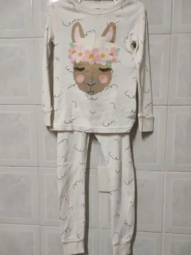 Pijamas Infantil Menina Lhama - Tamanho 4 anos Old Navy