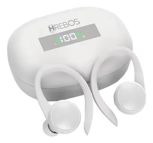 Fone Earbuds Tws Bluetooth 5.0 Sport com Visor Cor Branco