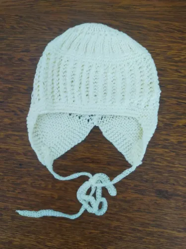 Touca De Tricot Para Bebê Amarela