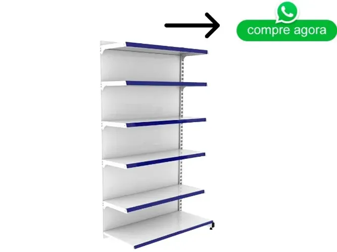 Gondola de Parede Branca Polar 1,96M de Altura