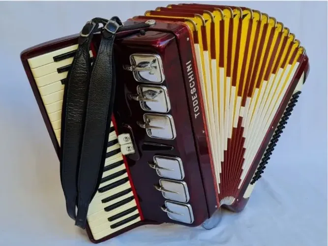 Acordeon 120 Baixos Todeschini Dente de Coelho