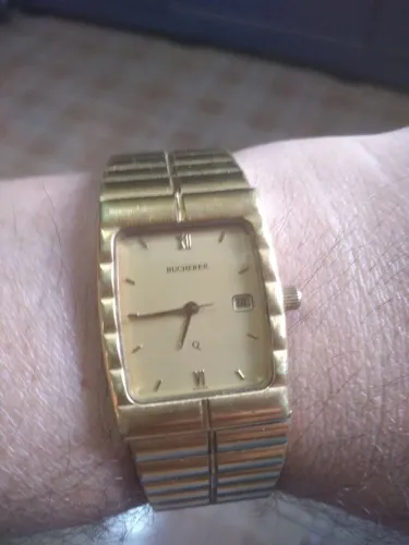 Relógio luxo bucherer ultra slim suíço