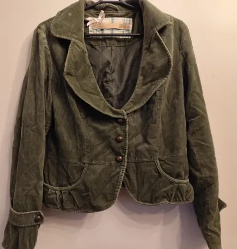Blazer veludo verde militar 