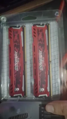 (Tem Qvir BUSCAR) 2 Memórias DDR4 Crucial Ballistix Sport LT, 2x4GB 2666MHz,