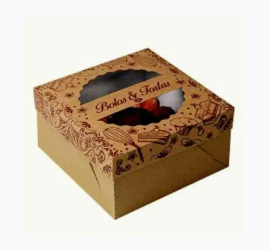 Vendo 10 embalagens para bolos/tortas kraft