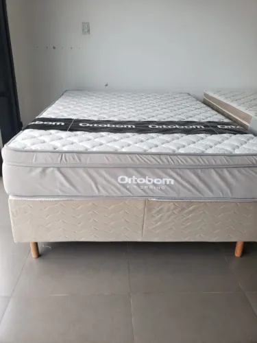 CAMA CASAL ORTOBOM MACIA E CONFORTÁVEL COM DOIS ANOS DE GARANTIA