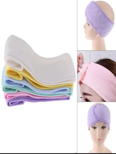 Faixa de cabelo com velcro para estética / skin care