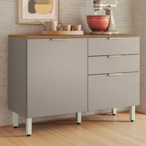 Balcão Alba Amêndola/Nude Produto Novo de Fabrica