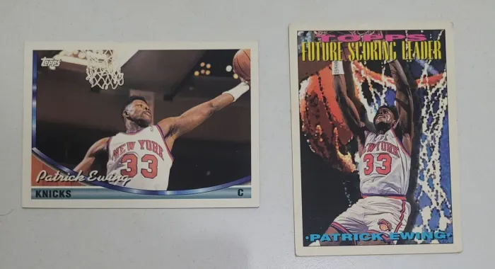 2 Cards NBA Basquete Patrick Ewing New York Knicks