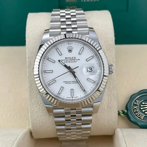 Relógio Rolex datejust branco automático novo