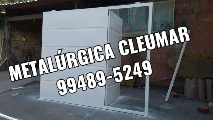 Portão galvanizado já pintado de branco 