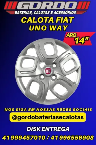 calota aro 14 way uno e palio . modelos original fiat . disk entrega 